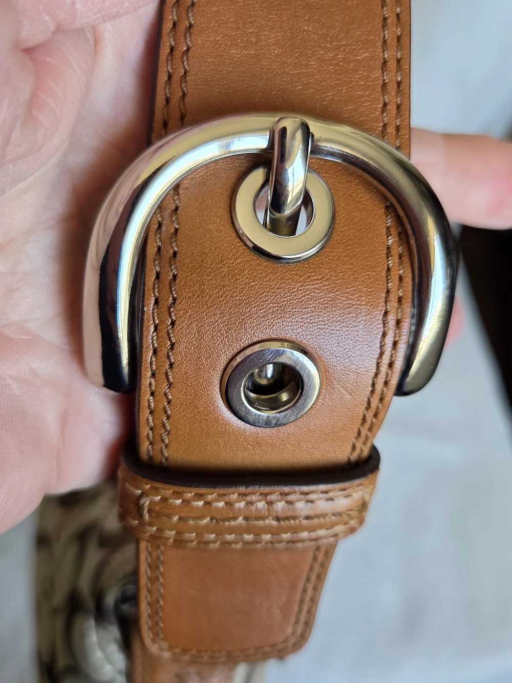 Vintage Coach Mini Soho Signature Flap Bag